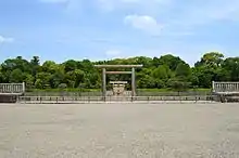 Unebi Goryō, the mausoleum of Jimmu in Kashihara City, Nara Prefecture