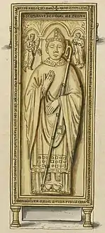 Eudes de Sully was the first bishop to be buried in Notre-Dame. His copper-covered sarcophocus was placed in the middle of the choir where it remained for almost five centuries.