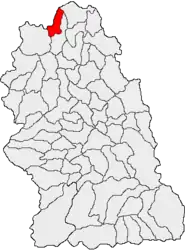 Location in Hunedoara County