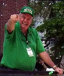 Tom Heinsohn at the Celtics' title parade