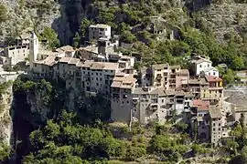 The upper village of Touët-sur-Var