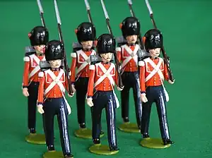 Toy Coldstream Guards soldiers (19th century)