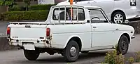 Rear view of the pickup truck