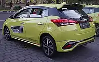 2018 Yaris 1.5 TRD Sportivo (NSP151; first facelift, Indonesia)