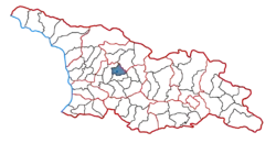 Location of the municipality within Georgia