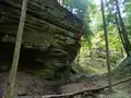 Siltstone rock formations in Shades State Park