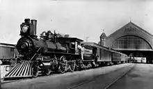 Image 23A Southern Pacific Train at Arcade Depot, Los Angeles, 1891 (from History of California)