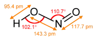 Dimensions of the anti form(from the microwave spectrum)