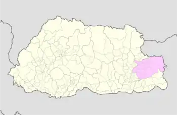 Location of Shongphoog Gewog