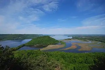 Trempealeau Mountain SNA (viewed from Brady's Bluff SNA)