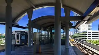 View of the station platform