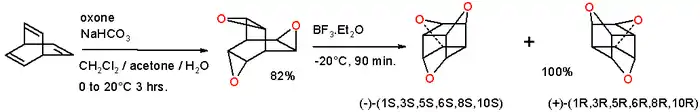 Trioxatrishomocubane Synthesis