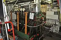 A triple-expansion engine on the Lydia Eva (steam drifter)