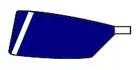 Image showing the rowing club's blade colours