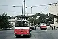 A Chollima 973 trolleybus, #590 also converted from Karosa C734