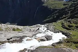 The river under the viewing platform