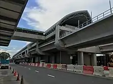 Station structure completed with access to the station still closed off