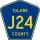 County Road J24 marker