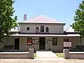 Tumut Court House was completed in 1878 and the Stables in 1879