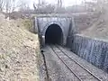 After a further steep climb through the Tunnel du Grand Echaud (northern portal shown here),