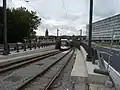 Albatross Tram coming from the Reuzenpijp next to the R10, Antwerp