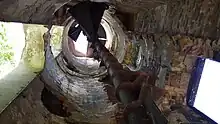 Interior of old lighthouse on Turtle Island