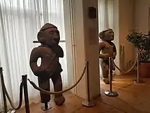 Stone figures from Costa Rica at the Museum of Ethnography, Stockholm. They were brought to Sweden by Carl Vilhelm Hartman.