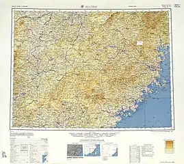 Map including Xiaori Island (labeled as Hsiao-jih Tao (Red Yit)) (AMS, 1954)