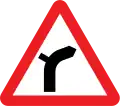 Junction on a bend (symbols may be reversed)