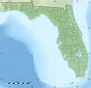 Map showing the location of Curry Creek Preserve