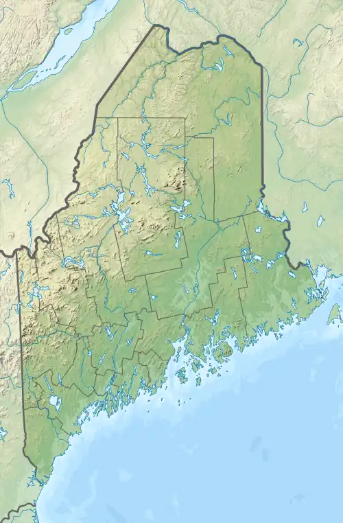 Location of Eagle Lake in Maine, USA.