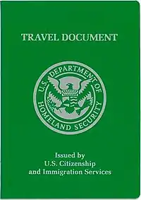 United States Travel Document