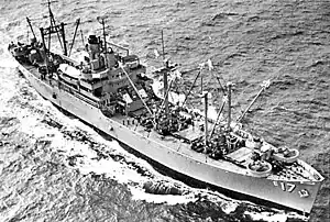 USS Great Sitkin (AE-17) underway