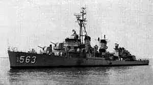 USS Ross (DD-563) in 1957