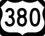 U.S. Route 380 marker