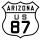 U.S. Route 87 marker