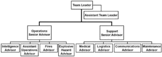 Security force assistance brigade advising team structure