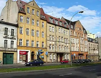 View of the frontages from the street