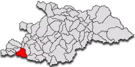 Location in Maramureș County