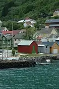 Undredal with church in background