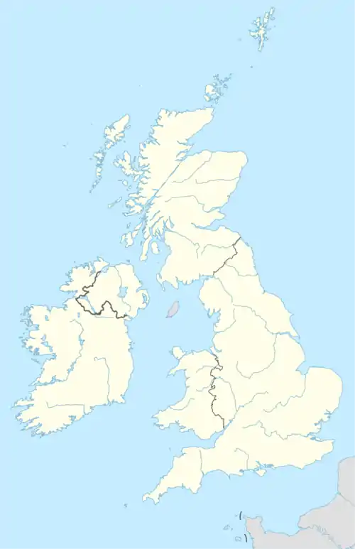 Locations of the 2019 Premier League venues in the U.K. and Ireland