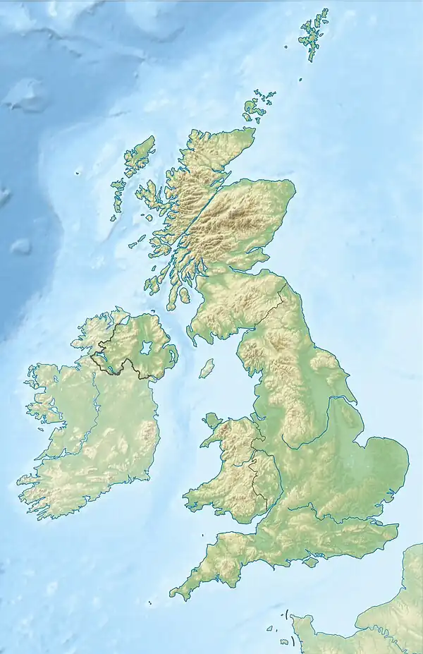 A map showing the location of Slade Reservoir in Devon