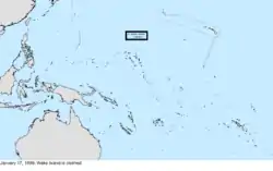 Map of the change to the United States in the Pacific Ocean on January 17, 1899