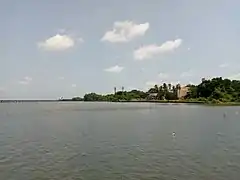 University of Lagos Lagoon front view from Seaside cottage theatre, Bariga