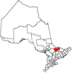 Location of Unorganized South Nipissing District