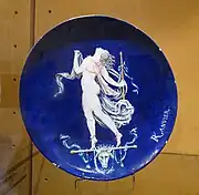 Plate, decorated by Joseph Victor Ranvier, 1870s, Musée Unterlinden, Colmar