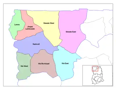 Districts of Upper West Region