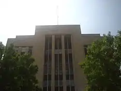 Upper portion of the Rapides Parish Courthouse in Alexandria