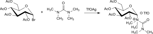 Formation of Uronium salts with Acetobromoglucose and TMU