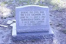 USS Sagamore marker